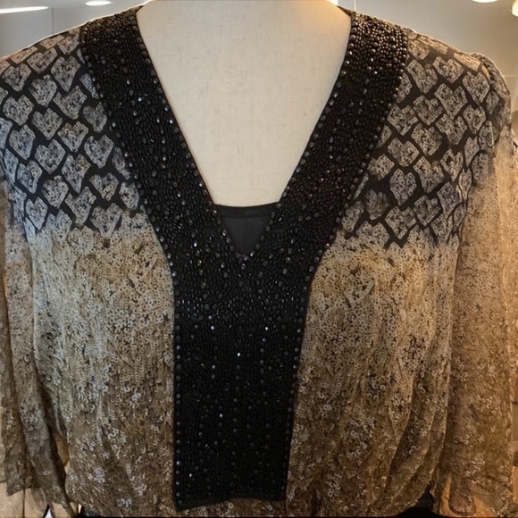 ~ BADGLEY MISCHKA~ Élégant Special Attire Blouse~Lovely~ size Small - Picture 4 of 15